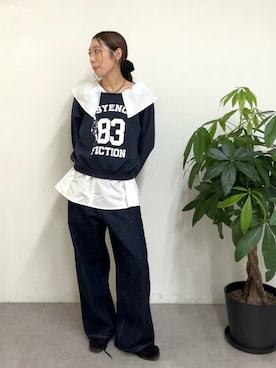 「アイテム（スウェット）」を使った、nodopachiさん（レディース・162cm）の夏コーディネート
