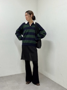 「ラガーシャツ」｜nodopachiさん（レディース・162cm）の秋コーディネート