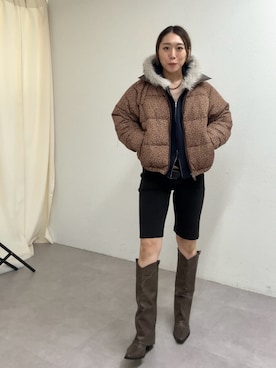 「アイテム（パーカー）」を使った、nodopachiさん（レディース・162cm）の秋コーディネート