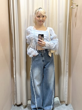 「w closet（ダブルクローゼット）のアイテム」を使った、 kokoroさん（レディース・154cm）の春コーディネート