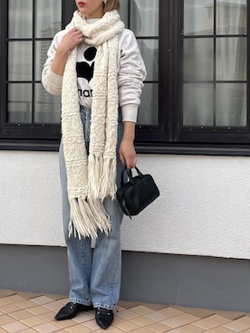 「ISABEL MARANT（イザベルマラン）のアイテム（スウェット）」を使った、izuminさん（レディース・162cm）の冬コーディネート