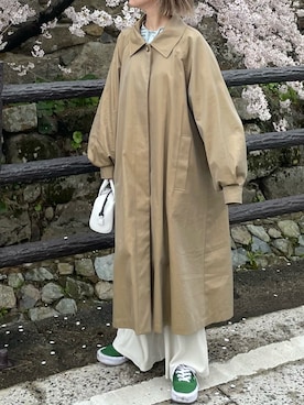 「manonfripes（マノンフリップ）のアイテム」を使った、izuminさん（レディース・162cm）の春コーディネート