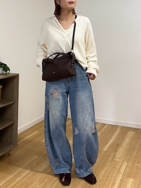 「gemeil（ジェムイル）のアイテム」を使った、llmfさん（レディース・163cm）の秋コーディネート