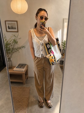 「MARNI（マルニ）のアイテム」を使った、mimimimimi823さん（レディース・158cm）の夏コーディネート