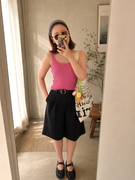 「marimekko（マリメッコ）のアイテム」を使った、mimimimimi823さん（レディース・158cm）の夏コーディネート
