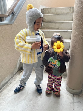 「MARKEY'S（マーキーズ）のアイテム」を使った、shinさん（キッズ・120cm）の冬コーディネート