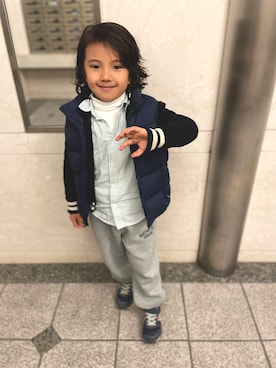 「RALPH LAUREN（ラルフ ローレン）のアイテム」を使った、shinさん（キッズ・120cm）の冬コーディネート