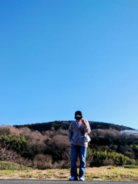 「NIKE（ナイキ）のアイテム（帽子）」を使った、kanata0827さん（メンズ・166cm）の冬コーディネート