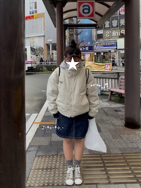 「moz（モズ）のアイテム」を使った、o429qさん（レディース・151cm）の冬コーディネート