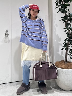 「BAYFLOW（ベイフロー）のアイテム」を使った、bfmaritanさん（レディース・157cm）の冬コーディネート