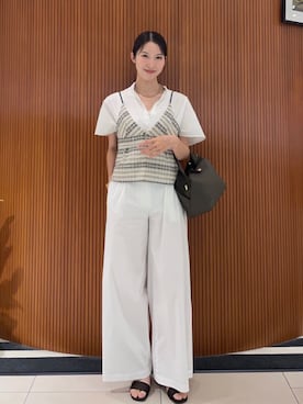 「MACPHEE（マカフィー）のアイテム」を使った、Morino_TOMORROWLANDさん（レディース・164cm）の夏コーディネート