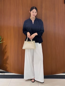 BALLSEYのノーカラージャケットを使った人気ファッション