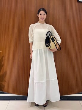 「MACPHEE（マカフィー）のアイテム」を使った、Morino_TOMORROWLANDさん（レディース・164cm）の夏コーディネート