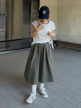 「LEPSIM（レプシィム）のアイテム（その他パンツ）」を使った、asahi0319さん（レディース・153cm）の夏コーディネート