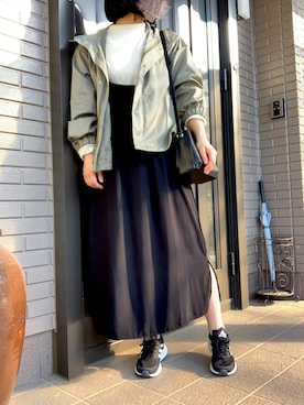 「はじめましてコーデ」｜「アイテム（マウンテンパーカー）」を使った、𝕞𝕚𝕚𝕚𝕚.𝟛𝟙𝟜 さん（レディース・162cm）の春コーディネート
