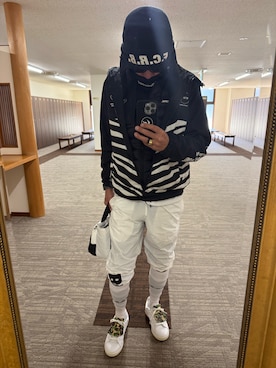 「A BATHING APE（アベイシングエイプ）のアイテム」を使った、deku91さん（メンズ・180cm）の冬コーディネート