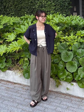 「B.C STOCK（ベーセーストック）のアイテム」を使った、Haruさん（レディース・155cm）の夏コーディネート