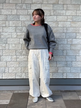 「BRIEFING（ブリーフィング）のアイテム（バッグ）」を使った、Haruさん（レディース・155cm）の冬コーディネート