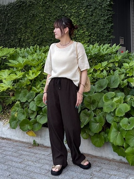 「B.C STOCK（ベーセーストック）のアイテム」を使った、Haruさん（レディース・155cm）の夏コーディネート