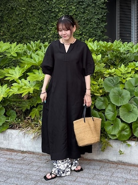 「B.C STOCK（ベーセーストック）のアイテム」を使った、Haruさん（レディース・155cm）の夏コーディネート