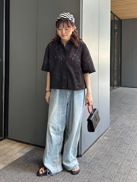「B.C STOCK（ベーセーストック）のアイテム」を使った、Haruさん（レディース・155cm）の夏コーディネート