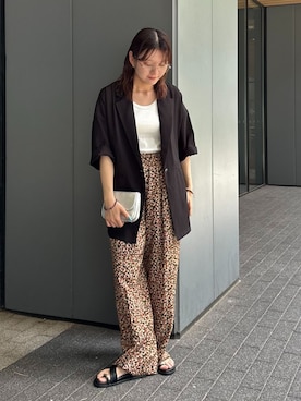 「B.C STOCK（ベーセーストック）のアイテム」を使った、Haruさん（レディース・155cm）の夏コーディネート