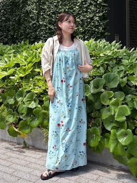 「B.C STOCK（ベーセーストック）のアイテム」を使った、Haruさん（レディース・155cm）の夏コーディネート