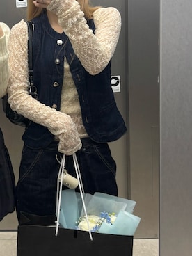 「MERRELL（メレル）のアイテム」を使った、raraさん（レディース・156cm）の冬コーディネート