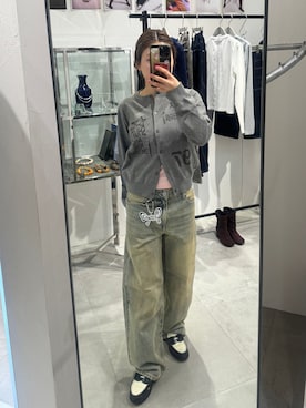 「Oriens JOURNAL STANDARD（オリエンス ジャーナルスタンダード）のOriens Plate キーチェーン（その他雑貨、シルバー系）」を使った、otohaさん（レディース・152cm）の冬コーディネート