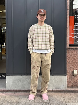 「BOTT（ボット）のアイテム」を使った、OKAKUさん（メンズ・177cm）の春コーディネート