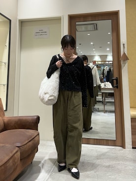 「CIAOPANIC TYPY（チャオパニックティピー）のアイテム」を使った、HONOさん（レディース・156cm）の秋コーディネート