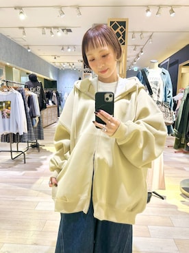 「LEPSIM（レプシィム）のアイテム（デニムパンツ）」を使った、takihazuさん（レディース・148cm）の秋コーディネート