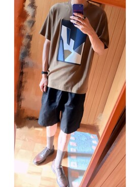 「UNIQLO U」｜スタインKさん（メンズ・184cm）の夏コーディネート