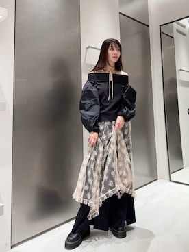 「CODE A（コードエー）のアイテム（トップス）」を使った、kanami927さん（レディース・161cm）の冬コーディネート