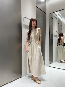「CODE A（コードエー）のアイテム」を使った、kanami927さん（レディース・161cm）の春コーディネート