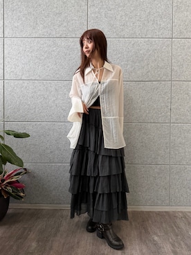 「CODE A（コードエー）のアイテム」を使った、kanami927さん（レディース・161cm）の春コーディネート