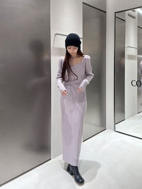 「CODE A（コードエー）のアイテム（ワンピース/ドレス）」を使った、kanami927さん（レディース・161cm）の冬コーディネート