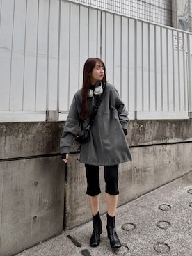 「CODE A（コードエー）のアイテム（パンツ）」を使った、kanami927さん（レディース・161cm）の冬コーディネート