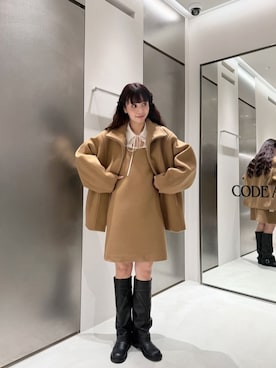 「CODE A（コードエー）のアイテム（トップス）」を使った、kanami927さん（レディース・161cm）の冬コーディネート