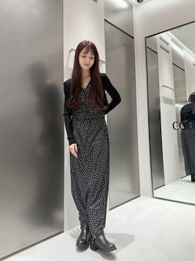 「CODE A（コードエー）のアイテム（ワンピース/ドレス）」を使った、kanami927さん（レディース・161cm）の冬コーディネート