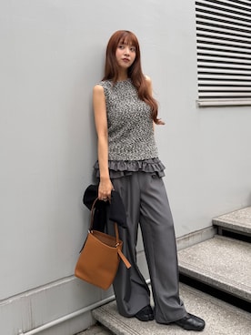 「CODE A（コードエー）のアイテム（ニット/セーター）」を使った、kanami927さん（レディース・161cm）の夏コーディネート