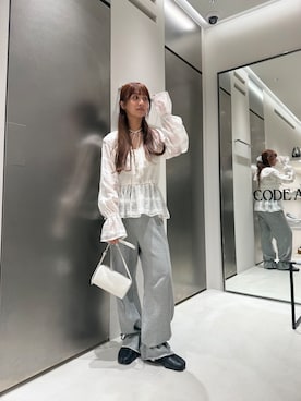 「CODE A（コードエー）のアイテム」を使った、kanami927さん（レディース・161cm）の春コーディネート