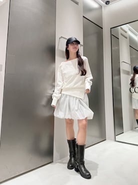 「CODE A（コードエー）のアイテム（トップス）」を使った、kanami927さん（レディース・161cm）の冬コーディネート