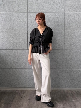 「CODE A（コードエー）のアイテム」を使った、kanami927さん（レディース・161cm）の夏コーディネート