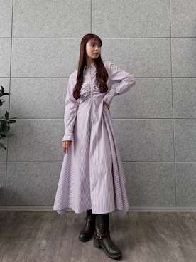 「CODE A（コードエー）のアイテム（ワンピース/ドレス）」を使った、kanami927さん（レディース・161cm）の冬コーディネート