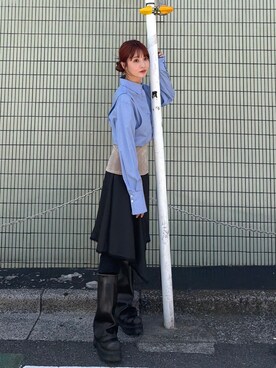 「CODE A（コードエー）のアイテム」を使った、kanami927さん（レディース・161cm）の夏コーディネート