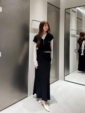 「CODE A（コードエー）のアイテム（トップス）」を使った、kanami927さん（レディース・161cm）の春コーディネート