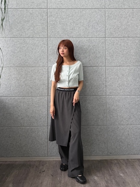 「CODE A（コードエー）のアイテム」を使った、kanami927さん（レディース・161cm）の夏コーディネート