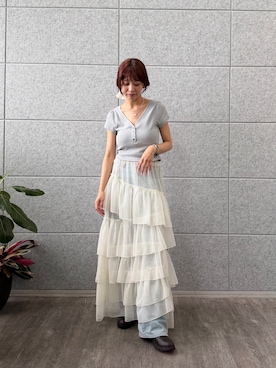 「CODE A（コードエー）のアイテム（トップス）」を使った、kanami927さん（レディース・161cm）の春コーディネート