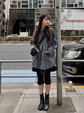 「CODE A（コードエー）のアイテム（ジャケット/アウター）」を使った、kanami927さん（レディース・161cm）の冬コーディネート